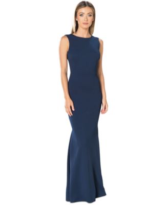 Dress the Population - Women's Leighton V-Back Gown