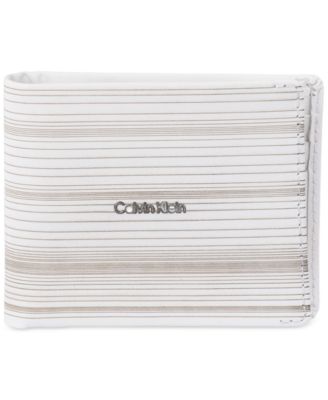 Calvin Klein - Men's Laser-Pattern Logo Slim-Fold Logo Wallet