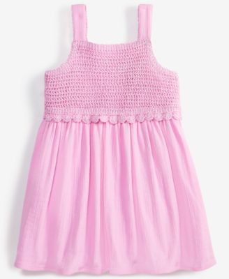 Epic Threads - Toddler Girls Crochet Gauze Cotton Dress