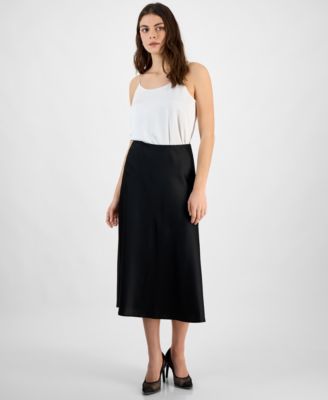 Bar III - Women's Satin Pull-On Midi Skirt, Exclusively at Macy's
