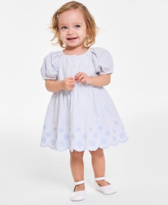 First Impressions - Baby Girls Seersucker Dress