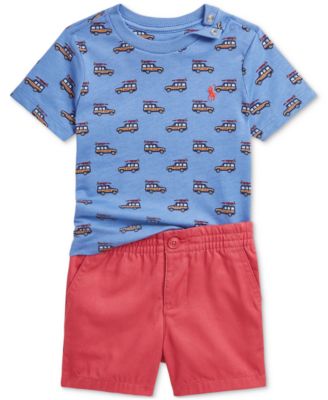 Polo Ralph Lauren - Baby Printed Jersey Tee & Chino Short Set