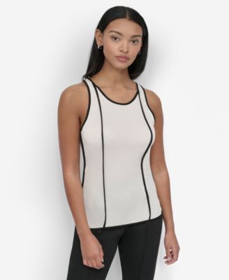DKNY - Petite Contrast Trim Tank Top