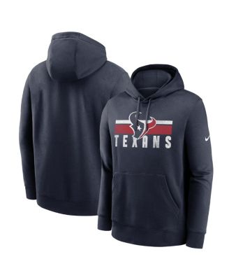 Nike - Men's Navy Houston Texans Club Fleece Pullover Hoodie