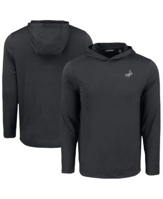Cutter & Buck - Men's Black Los Angeles Dodgers Coastline Epic Comfort Eco Hoodie T-Shirt