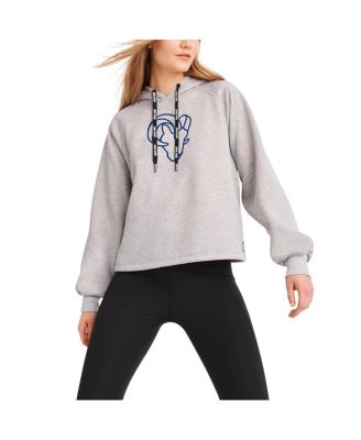 DKNY - Women's Heather Gray Los Angeles Rams Debbie Dolman Raglan Pullover Hoodie