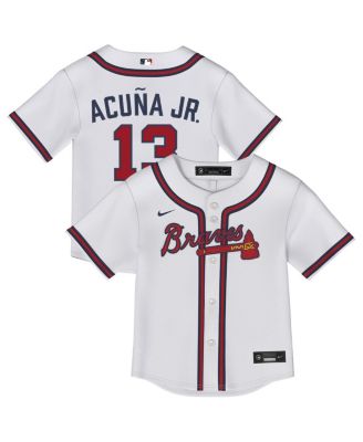 Outerstuff - Toddler Ronald Acu&ntilde;a Jr. White Atlanta Braves Replica 2.0 Player Jersey