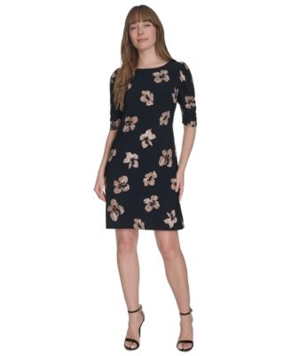Tommy Hilfiger - Petite Floral-Print Jersey Dress