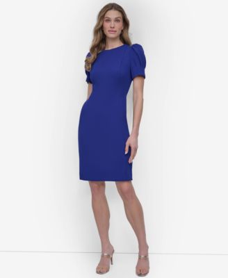 DKNY - Women's Puff-Sleeve Sheath Dress