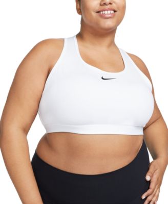 Nike - Plus Size Active Medium-Support Padded Logo Sports Bra