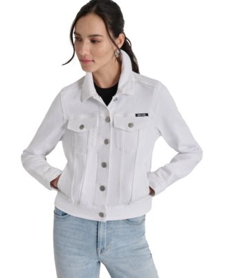 DKNY Jeans - Women's Button-Down Denim Trucker Jacket