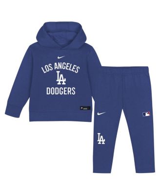 Nike - Toddler Royal Los Angeles Dodgers 2-Piece Club Fleece Pullover Hoodie Sweatpants Set