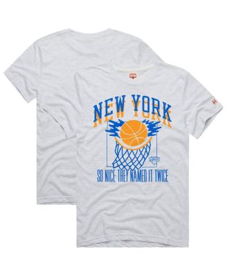 Homage - Men's and Women's Ash New York Knicks Hometown Edition Tri-Blend&nbsp;T-Shirt