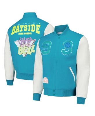 Freeze Max - Men's Aqua Saved by the Bell Tigers Varsity Full-Snap Jacket