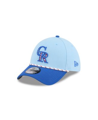 New Era - Men's Light Blue/Blue Colorado Rockies 2025 Fourth of July 39THIRTY Flex Hat