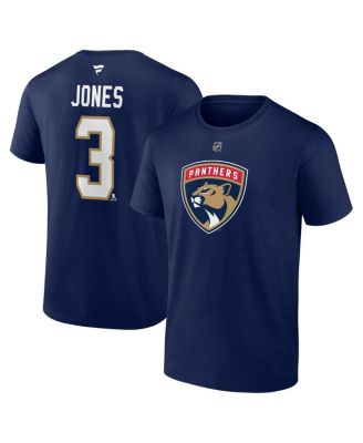 Fanatics - Men's Seth Jones Navy Florida Panthers Authentic Stack Name Number T-Shirt