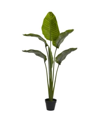 Nearly Natural - 64" Travellers Palm UV-Resistant Indoor/Outdoor Tree