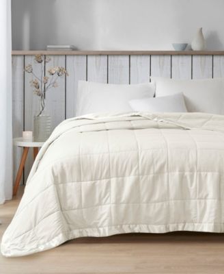 Madison Park - Cambria Oversized Reversible Quilted Microfiber Embossed Full/Queen Blanket with 3M Scotchgard™