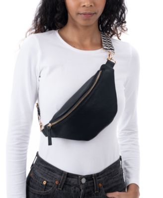 I.N.C. International Concepts - Bean-Shaped Belt Bag With Interchangeable Straps