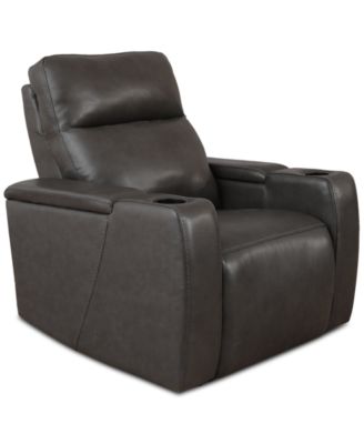 Furniture - Greymel 37" Leather Chair with Power Headrest