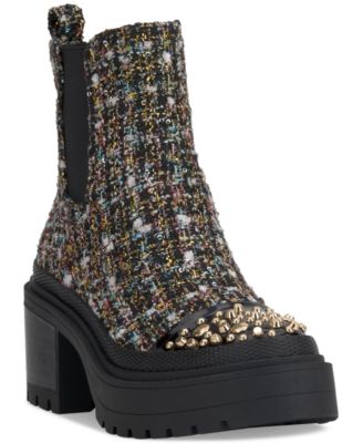 Jessica Simpson - Women's Jymmie Embellished Chelsea Lug Sole Booties
