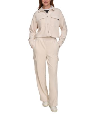 Starter - Women's Cropped Snap-Front Knit Jacket