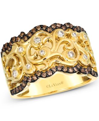 Le Vian - Nude Diamond & Chocolate Diamond Ring (3/8 ct. t.w.) in 14k Honey Gold