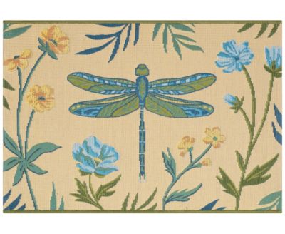 Liora Manne' - Esencia Floral Dragonfly Rug Collection