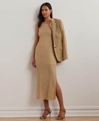 Lauren Ralph Lauren - Women's Pointelle-Knit Sleeveless Sweater Dress