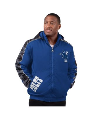 Starter - Men's Royal Indianapolis Colts Thursday Night Gridiron Full-Zip Hoodie Jacket