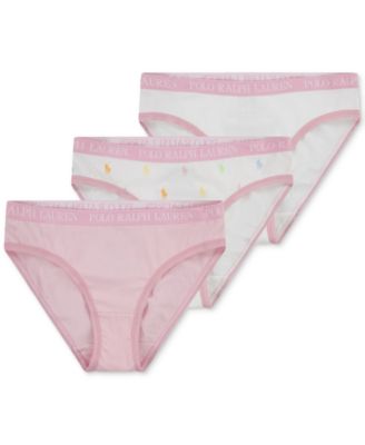 Polo Ralph Lauren - Big Girls Bikini Briefs, 3 Pack