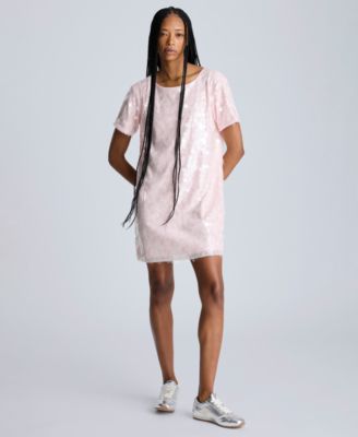 Kenneth Cole - Women's Sequin T-Shirt Shift Dress