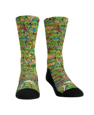 Rock 'Em - Men's and Women's Teenage Mutant Ninja Turtles Stacked Characters Crew Socks