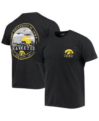 Image One - Men's Black Iowa Hawkeyes Circle Campus Scene T-Shirt