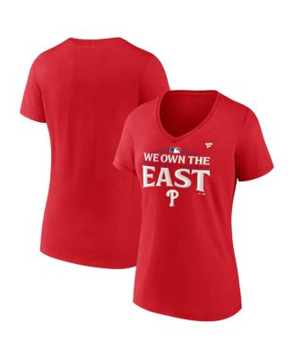 Fanatics - Women's Red Philadelphia Phillies 2024 Nl East Division Champions plus size Locker Room T-shirt
