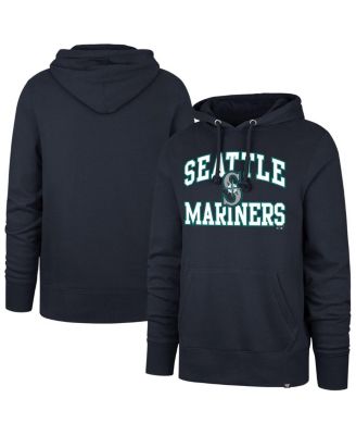 '47 Brand - Men's Navy Seattle Mariners Velocity Headline Pullover Hoodie