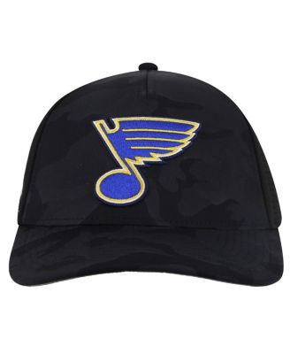 American Needle - Men's Black St. Louis Blues Valin Camo Super Tech Vented Adjustable Hat