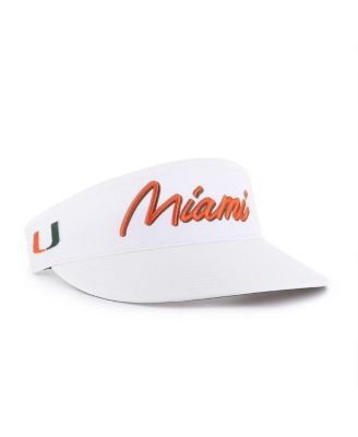 '47 Brand - Men's White Miami Hurricanes Melbourne Brrr Adjustable Visor