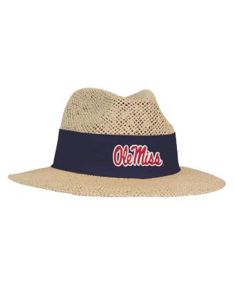 Ahead - Men's&nbsp;Tan Ole Miss Rebels Wellington Gambler Straw Hat