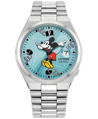 Citizen - Men's Automatic Disney Mickey Mouse Stainless Steel Bracelet Watch 40mm