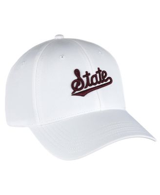 Ahead - Men's White Mississippi State Bulldogs Stratus AeroSphere Adjustable Hat