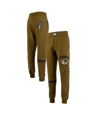 Two Hype - Men's Olive Golden State Warriors Culture Hoops Collection Premium Jogger Pants