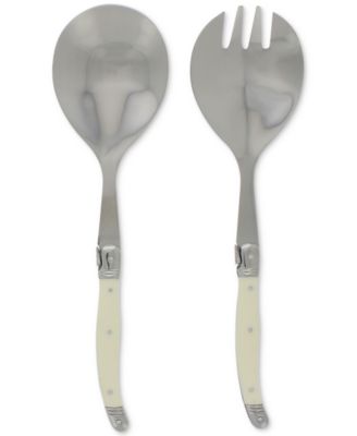 French Home - 2-Pc. Faux Ivory Salad Servers