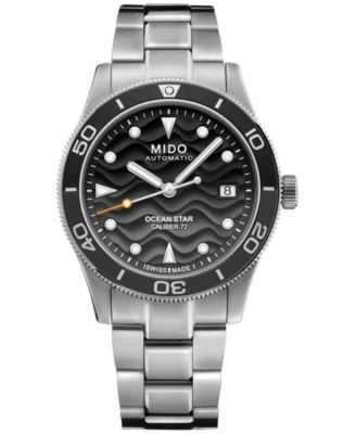 Mido - Men's Swiss Automatic Ocean Star Captain Stainless Steel Bracelet Watch 39mm