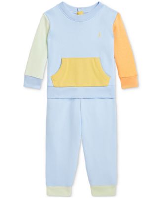 Polo Ralph Lauren - Baby Colorblocked Sweatshirt & Pants Set