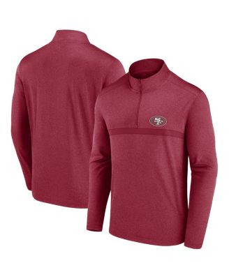 Fanatics - Men's Scarlet San Francisco 49ers Head-to-Head Quarter-Zip Top