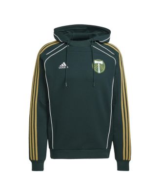 adidas - Men's Green Portland Timbers 2025 Travel Pullover Hoodie