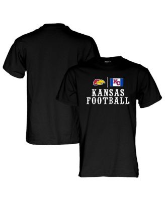 Blue 84 - Men's and Women's  Black Kansas Jayhawks Blackout T-Shirt