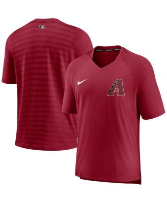 Nike - Men's Red Arizona Diamondbacks Authentic Collection Pregame Performance V-Neck T-Shirt