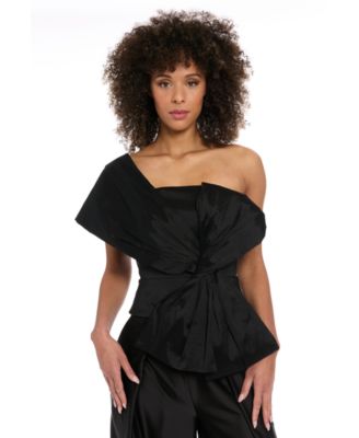 Muse - Women's One-Shoulder Asymmetric-Bow Top